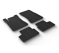 Gledring Set tapis de caoutchouc compatible avec Mercedes CLA (C118) Sedan & (X118) Shooting Brake 2/2019- (T profil 4-pièces + clips de montage), Noir