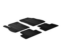 Set tapis de caoutchouc compatible avec Opel Zafira C 2011- (T profil 4-pièces + clips de montage)