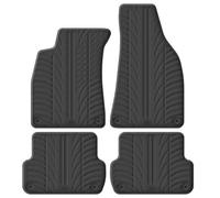 Gledring Set Tapis de Caoutchouc sur Mesure | compatible avec Audi A4 8E 2001-2008 / Seat Exeo (T profil 4-pièces + clips de montage)