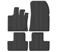 Gledring Set Tapis de Caoutchouc sur Mesure | compatible avec Renault Captur II 2020- & Renault Symbioz 2024- & Mitsubishi ASX II 2023- (T profil 4-pièces + clips)