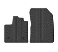 Gledring Set Tapis de Caoutchouc sur Mesure | compatible avec Renault Express Cargo 2021- (T profil 2-pièces)