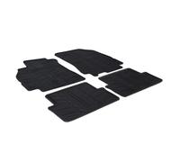Gledring Set Tapis de Caoutchouc sur Mesure | compatible avec Renault Fluence 2011- (T profil 4-pièces + clips de montage)