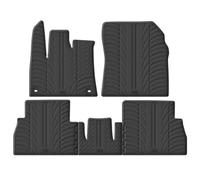 Gledring Set Tapis de Caoutchouc sur Mesure | pour Berlingo Multispace / Combo Tour MPV / Rifter / Proace City 19- avec sièges variables (T Profil 5-pièces + clips ovale)