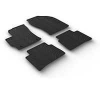 Gledring Set tapis de caoutchouc Toyota Corolla Touring Sports Hybrid 12/2018- (T profil 4-pièces + clips de montage), Noir