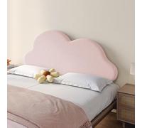Gleedipre en Forme de Nuage Coussins de tête de lit Modérément Doux et Dur Rebond élevé Style français Anti-Choc Chevet Grand Dossier(Rose,90x65x10cm)