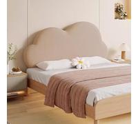 Gleedipre Forme de Nuage français Housse de tête de lit Doux pour la Peau et épais Anti-Collision Amovible et Lavable Coussin Souple pour Titre Grand Dossier(Kaki,140x65cm/Sans tête de lit)