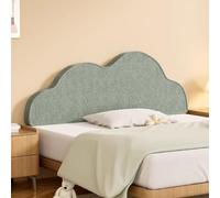 Gleedipre Mode française Coussins de Chevet Déhoussables et lavables Antichoc Décoration Simple Dossier rembourré Moelleux(Bleu-Gris,90 x 65 cm/37,4 x 25,6 Pouces)