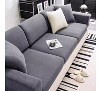 Gleedipre Rétro européen Housse de canapé élastique Doux et épais Velours côtelé Coussin de Siege Dossier Appui-tête Accoudoir Antidérapant Couvercle de Protection(Gris foncé,50-65cm x 80-100cm)