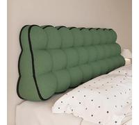 Gleedipre Triangle Appuie-tête Coussin Double Face Rebond élevé Anti-Collision Chevet Canapé Lecture Dossier Moelleux(Vert,150 x 50 x 22cm)