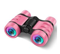 GLEEMEN Jumelles pour Enfants, Jouets, Cadeaux pour Enfants à partir de 3, 4, 5, 6, 7 et Plus âgés, garçons, Filles, Enfants, Jouets de Plein air pour Le Sport et Les Jeux de Plein air (Rose)