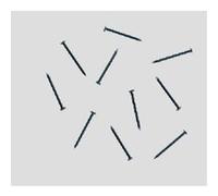 Märklin Clous de fixation pour rails 8999 (Z) miniclub 8 mm – lot de 10
