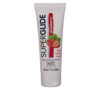 Gleitgel Hot Superglide essbar Erdbeere auf Wasserbasis 75 ml