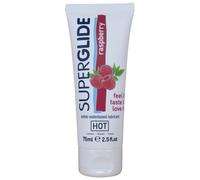 Gleitgel Hot Superglide essbar Himbeere auf Wasserbasis 75 ml