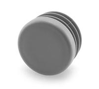 GleitGut 4 x Bouchon Tube Rond 32 mm Embout pour Tube Gris