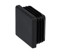 GleitGut 4 x bouchons de tube 50 x 50 mm embout tube carré bouchon plastique noir