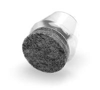 GleitGut 4 x Embouts pour Tube 12-14 mm avec Patin Feutre Rond Patin Transparent