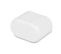 GleitGut 4 x Embouts Tube 30 x 15 mm Embout de Chaise Ovale Embout Blanc