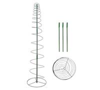 GLELLIS Obélisque de jardin portable en résistant à la rouille pour haricots de pois, fleurs, roses et vignobles