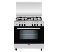 Glem Alpha A855GI - Cuisinière - pose libre - largeur : 80 cm - profondeur : 50 cm - hauteur : 85 cm - acier inoxydable Acier inoxydable G