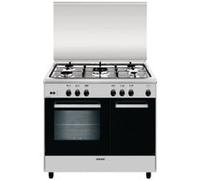 Glem Alpha AR965GI - Cuisinière - pose libre - largeur : 90 cm - profondeur : 60 cm - hauteur : 90 cm - acier inoxydable Acier inoxydable