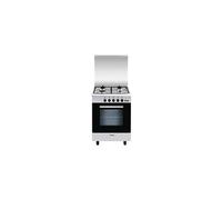 Glem Cuisinière à gaz GA85PMWH – 4 feux – Four à convection – 49 L