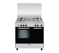 Glem AR854GI Cuisinière Cuisinière à gaz A Titane four et cuisinière - Fours et cuisinières (Cuisinière, Titane, boutons, Rotatif, Devant, Cuisinière à gaz, acier émaillé)