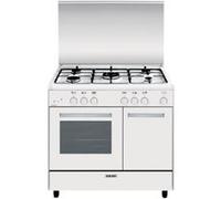 Glem AR965GX - Cuisinière - intégrable - largeur : 90 cm - profondeur : 60 cm - hauteur : 90 cm - classe A - blanc Blanc G