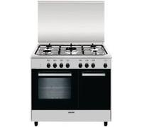 Glem AR965MI6 - Cuisinière (four à deux étages) - pose libre - largeur : 90 cm - profondeur : 60 cm - hauteur : 95 cm - classe A - acier inoxydable Acier inoxydable