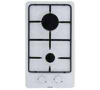 Glem Domino 2 Feux Gaz 30cm Blanc GT32WH