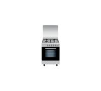 Glem GA66CMIXN - Cuisinière - pose libre - largeur : 60 cm - profondeur : 64.5 cm - hauteur : 88.5 cm - avec système auto-nettoyant