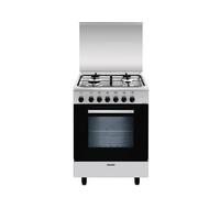 Alpha A654MI6 - Cuisinière - pose libre - largeur : 60 cm - profondeur : 50 cm - hauteur : 140 cm - classe A - acier inoxydable