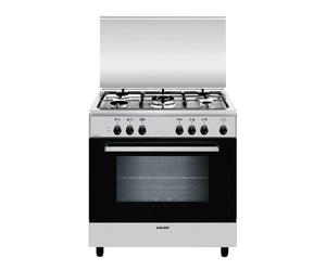 Glem Gas A855EI four et cuisinière Electrique Gaz Noir, Acier inoxydable