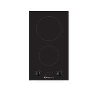 Glem Domino vitrocéramique GTH32K01 29 cm 3 kW 2 Hi-Light manettes frontales noir