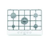 Glem Gas GT755WH Table de Cuisson à Gaz Encastrable 70 cm 5 Feux Blanc