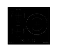 Glem Plaque de cuisson GTI630ESL 59 cm Noire intégrée 3 zones à induction