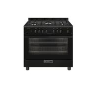 GLEM_GAS SA965MBK Cuisine 90X60CM 5 Brûleurs Four Électrique Noir CL.A