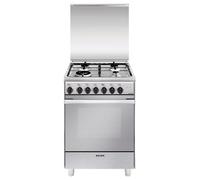 Cuisinière Mixte Glem Gas U664MI 64L Autonome 4 Foyers Acier Inoxydable