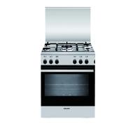 Glem Gaz A855GI Cuisine Inox 80x50 CM 5 Feux Four La Gaz