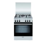 Glem Gaz A855GI Cuisine Inox 80x50 CM 5 Feux Four La Gaz