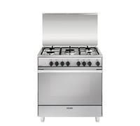 Glem Gaz U855MI6 Cuisine INOX80X50cm Classe A 5 Foyers Four Électrique 6FUNZIONI