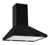 Glem GHP645BK - Hotte - hotte décorative - largeur : 60 cm - profondeur : 50 cm - evacuation & recyclage - noir noir, Noir G