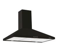Glem GHP945BK - Hotte - hotte décorative - largeur : 90 cm - profondeur : 50 cm - evacuation & recyclage - noir Noir G