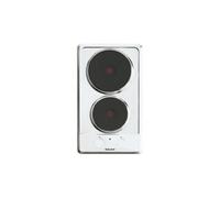 Glem GT320WH - Table de cuisson électrique - 2 plaques de cuisson - Niche - largeur : 26.5 cm - profondeur : 48 cm - blanc