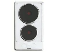Glem GT320WH - Table de cuisson électrique - 2 plaques de cuisson - Niche - largeur : 26.5 cm - profondeur : 48 cm - blanc