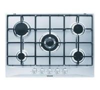 Glem GT755IX - Table de cuisson au gaz - 5 plaques de cuisson - Niche - largeur : 56 cm - profondeur : 48 cm - acier inoxydable Acier inoxydable G