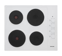 GTL640WH - Table de cuisson électrique - 4 plaques de cuisson - Niche - largeur : 56 cm - profondeur : 48 cm - blanc