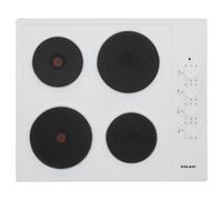 Glem GTL640WH - Table de cuisson électrique - 4 plaques de cuisson - Niche - largeur : 56 cm - profondeur : 48 cm - blanc