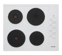 Glem – Table de cuisson électrique GTL640WH – 4 plaques – Niche 56 x 48 cm – Blanc