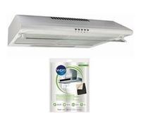 Glem hotte visière casquette aspirante blanc largeur 60cm débit d'air 250m3/h Blanc G