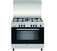 Glem Piano de cuisson gaz GA960MIX2 90 cm Inox 5 feux Four chaleur tournante